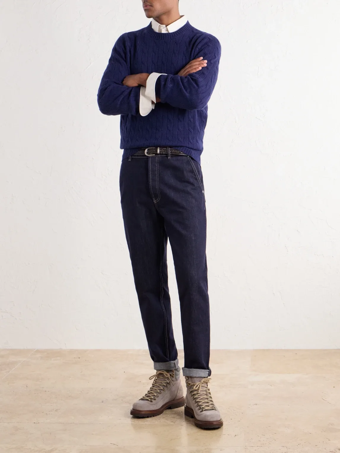 Cable-Knit Cashmere Sweater by Brunello Cucinelli