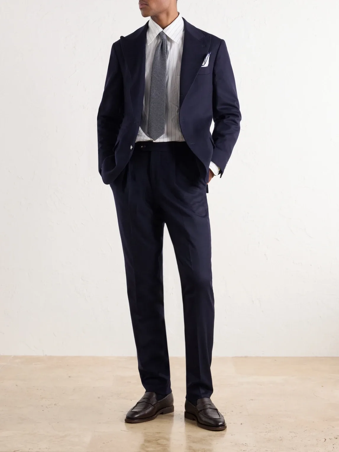 Wool-Felt Suit Jacket by Brunello Cucinelli