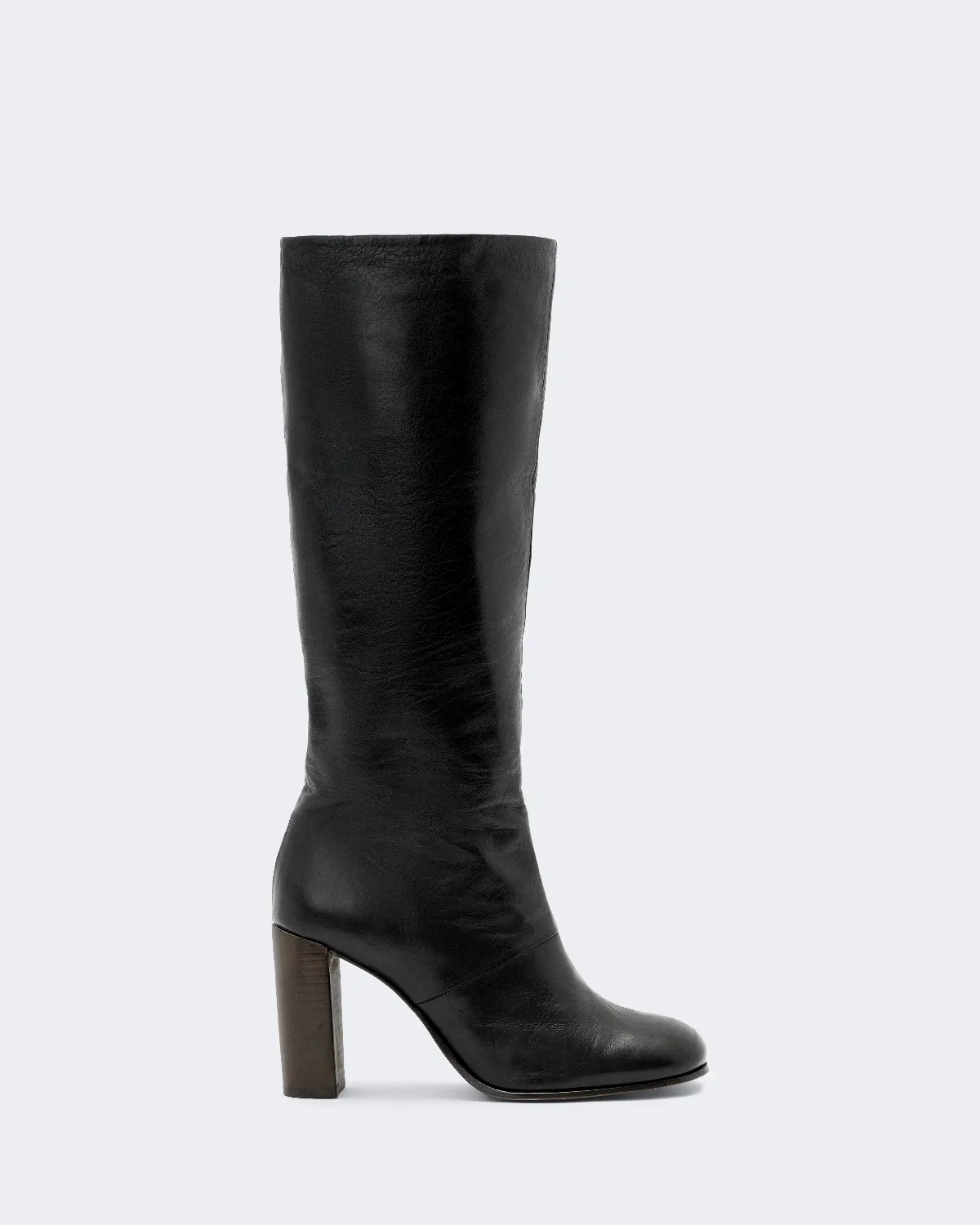 Marisa Leather Heeled Knee-High Boots by AllSaints