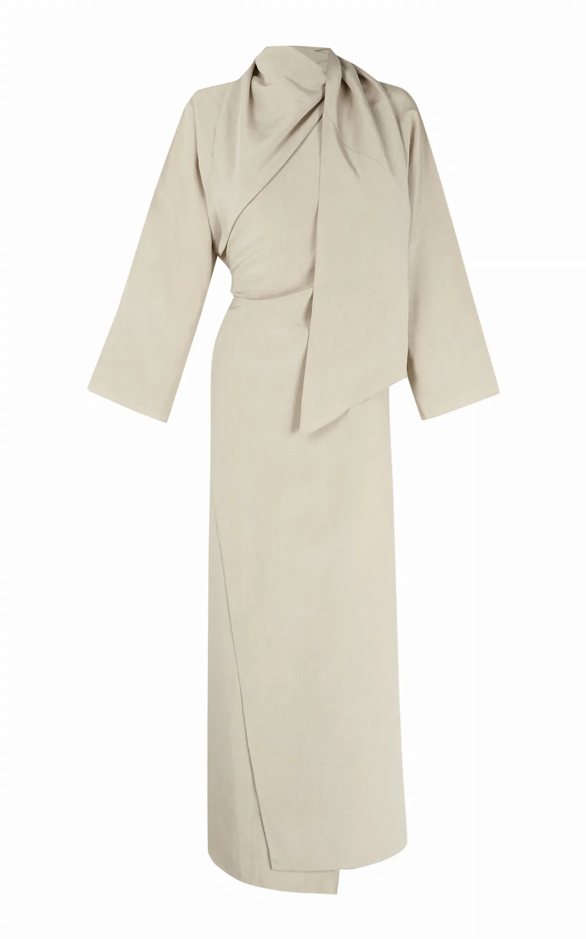 Sofua Linen-Silk Maxi Dress by Cortana