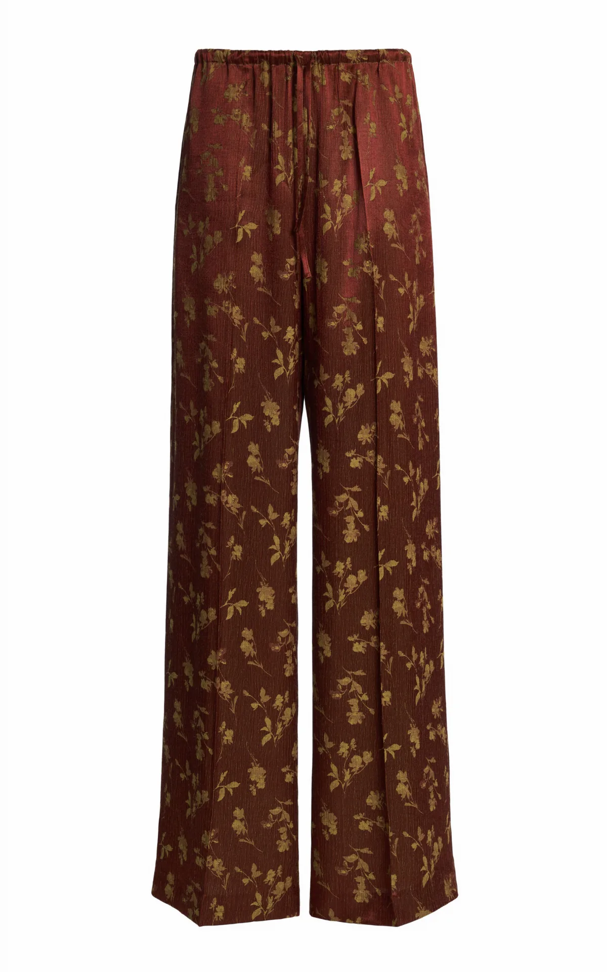 Puvis Floral Jacquard Wide-Leg Pants