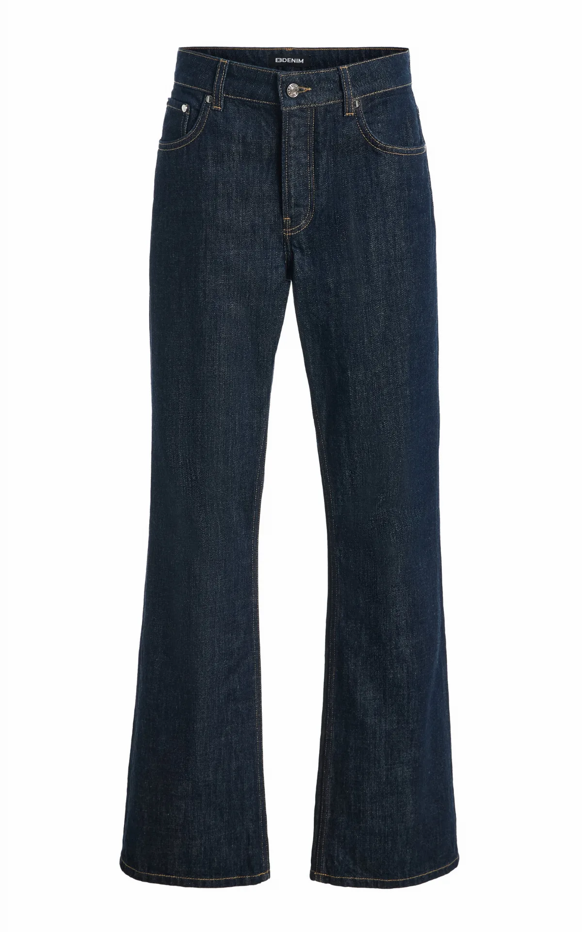 Rowan Rigid Mid-Rise Flared-Leg Jeans by Eb Denim