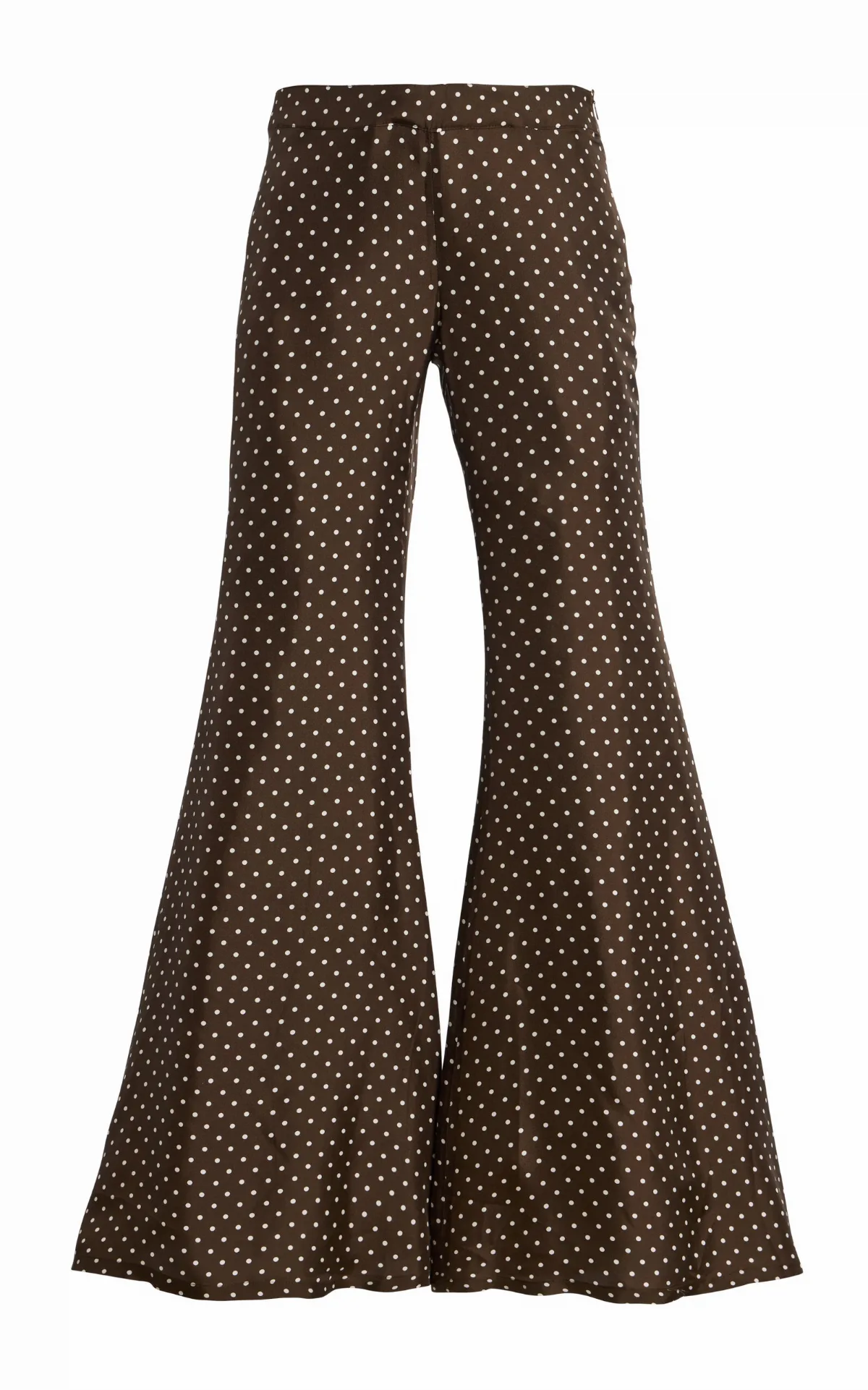 Zaoua Zebra Silk Flared-Leg Pants