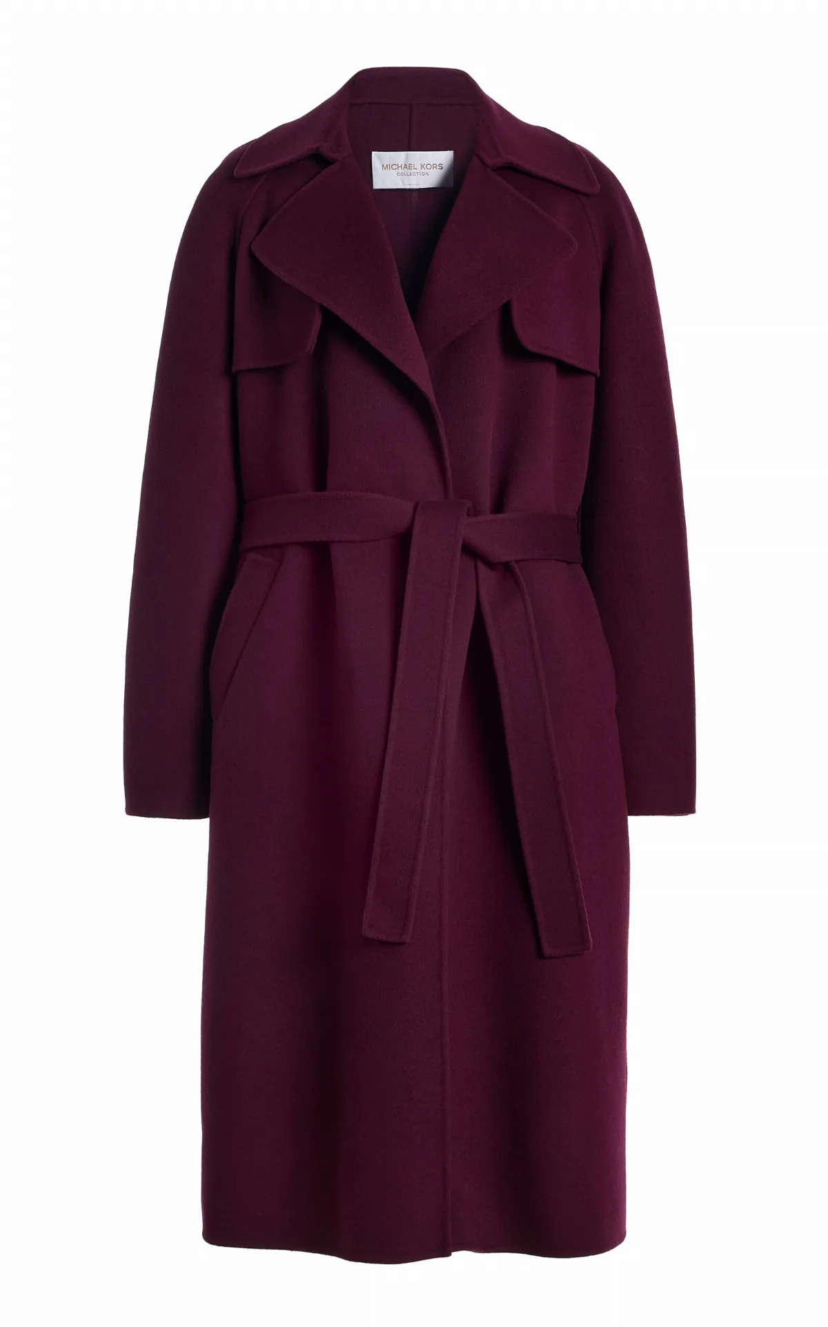 Belted Virgin-Wool Trench Coat by MICHAEL Michael Kors