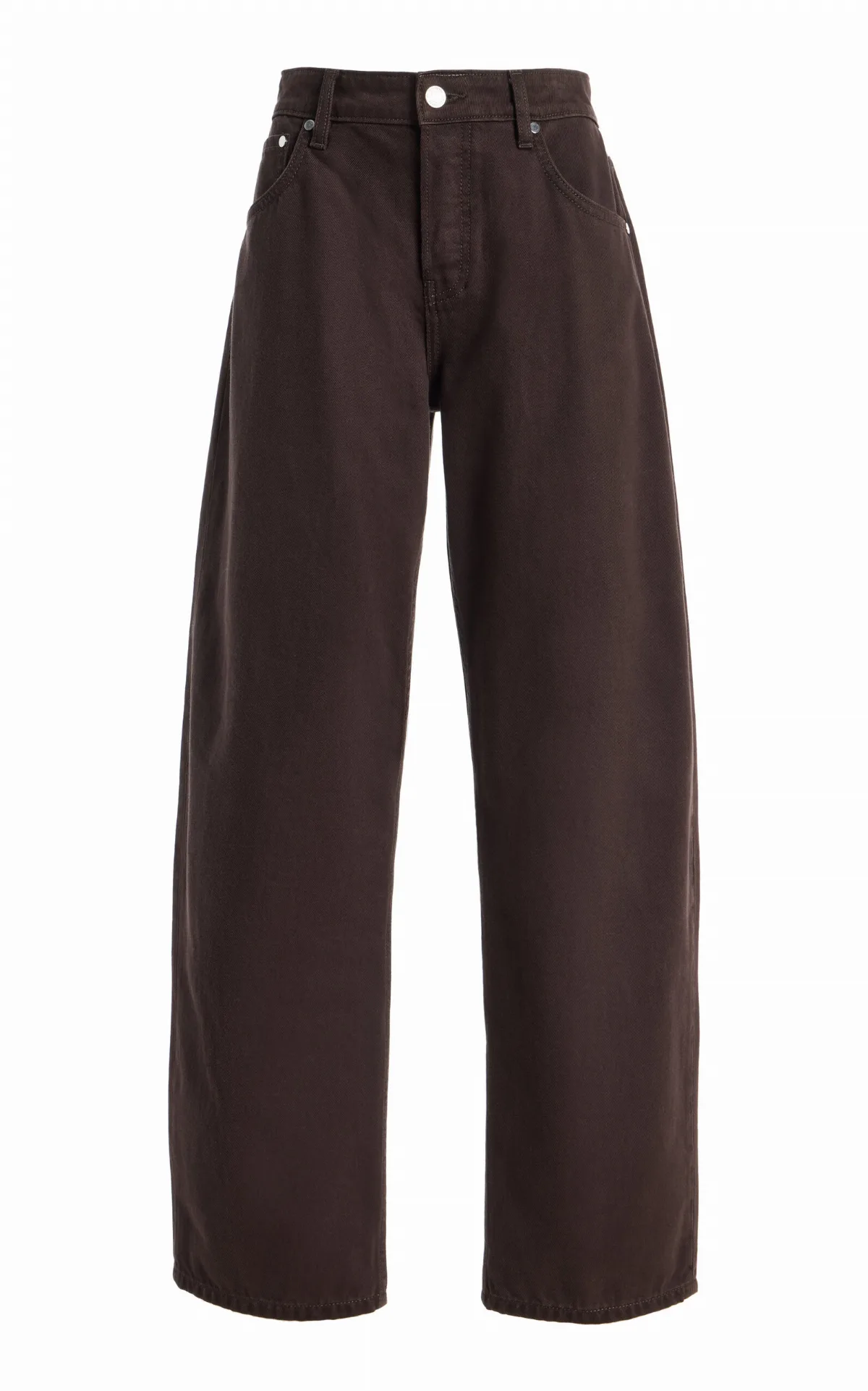 Shifter Rigid Mid-Rise Bowed-Leg Jeans