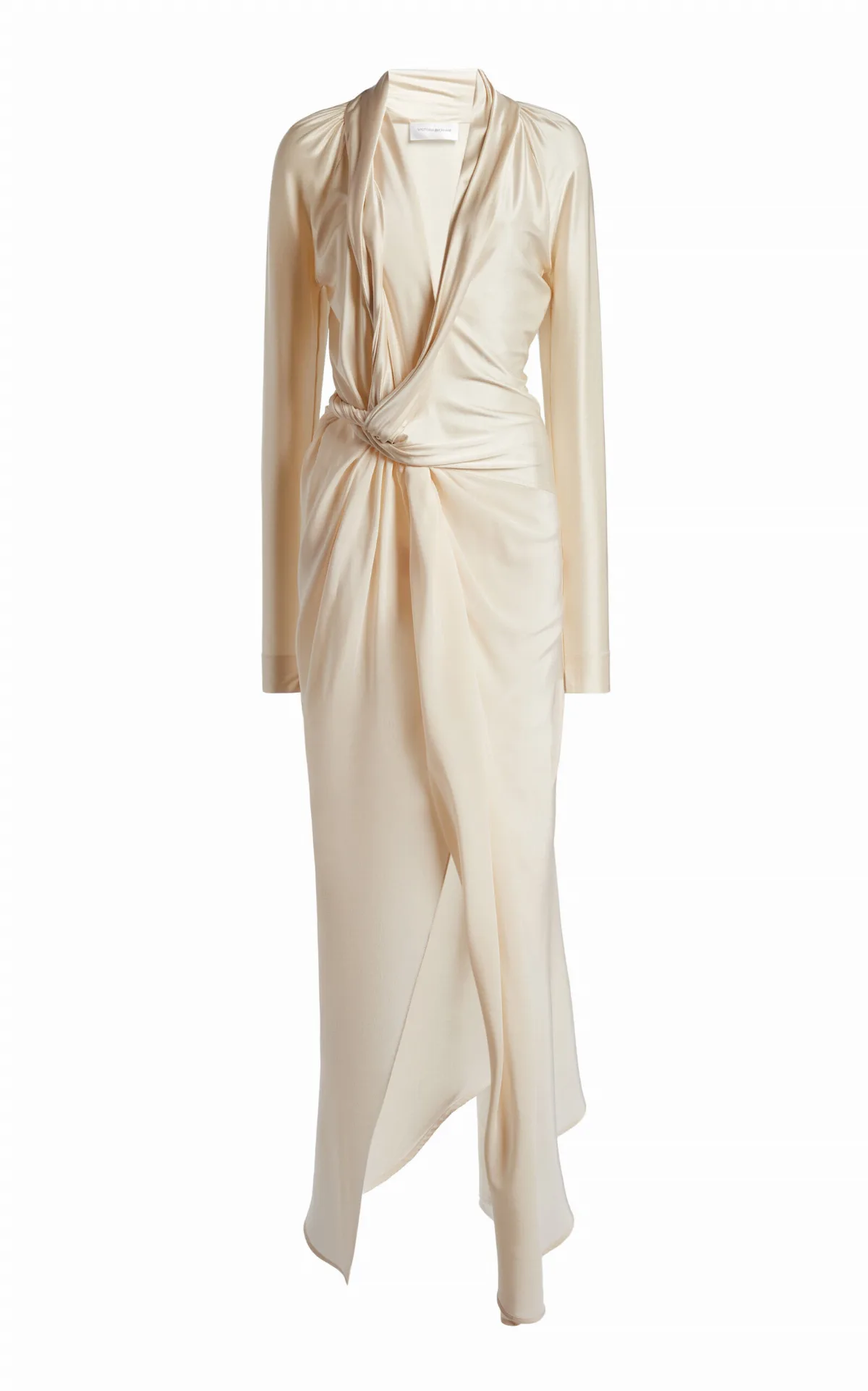 Lea Twist-Detail Satin Midi Dress