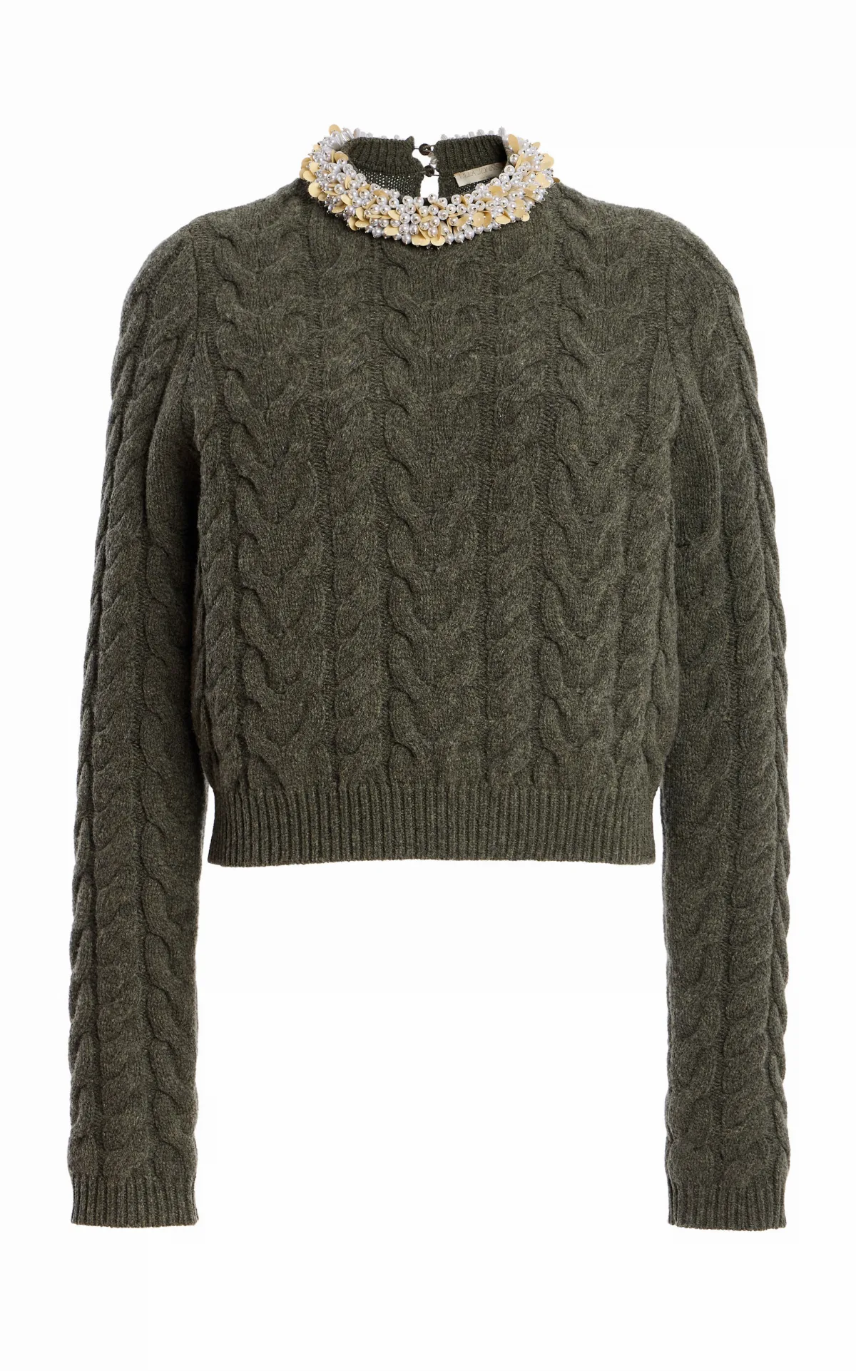 Marlie Embellished Wool-Cashmere Pullover by Ulla Johnson