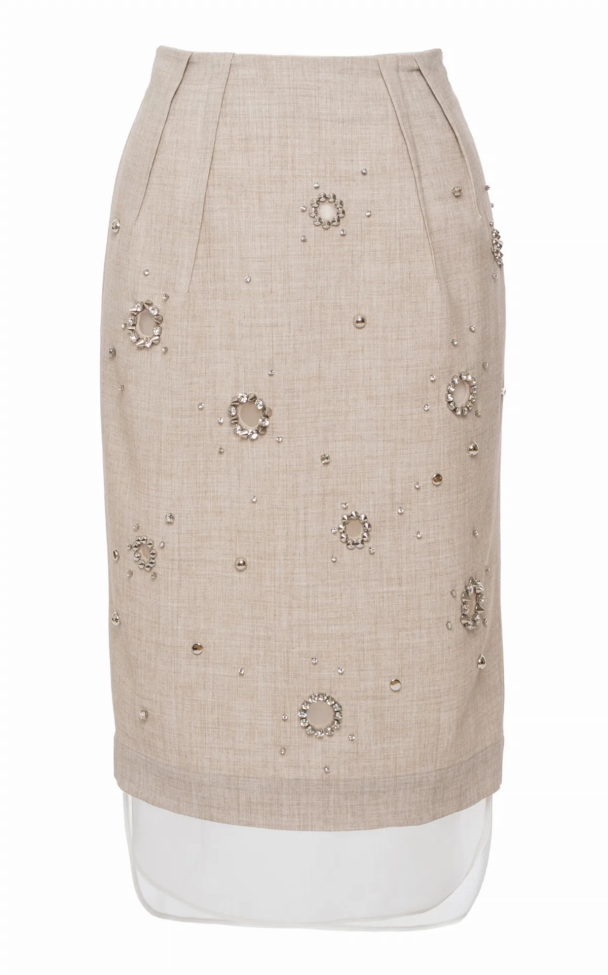 Embellished Pencil Skirt by Des Phemmes