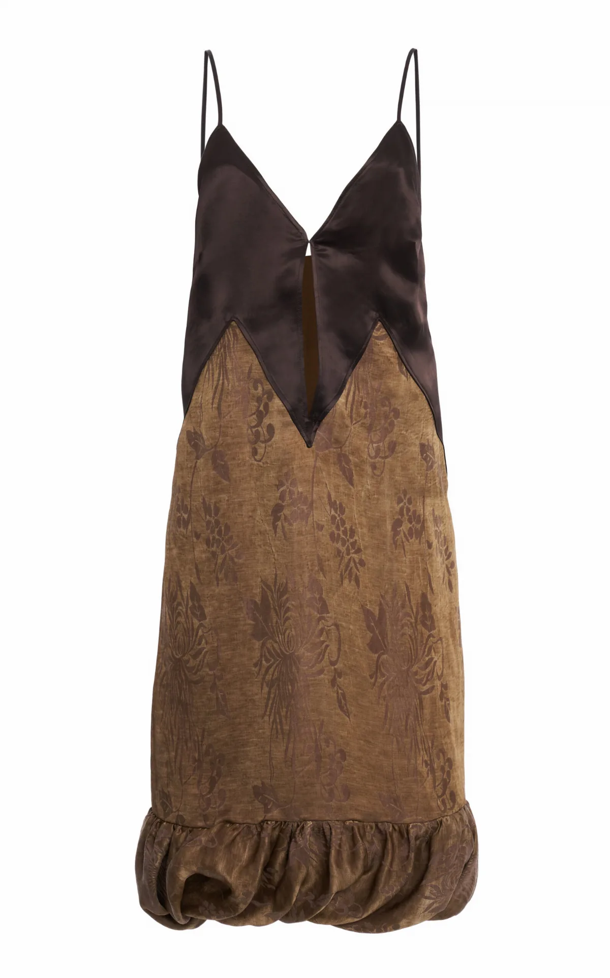 Brocade Slip Satin Midi Dress by Ferragamo