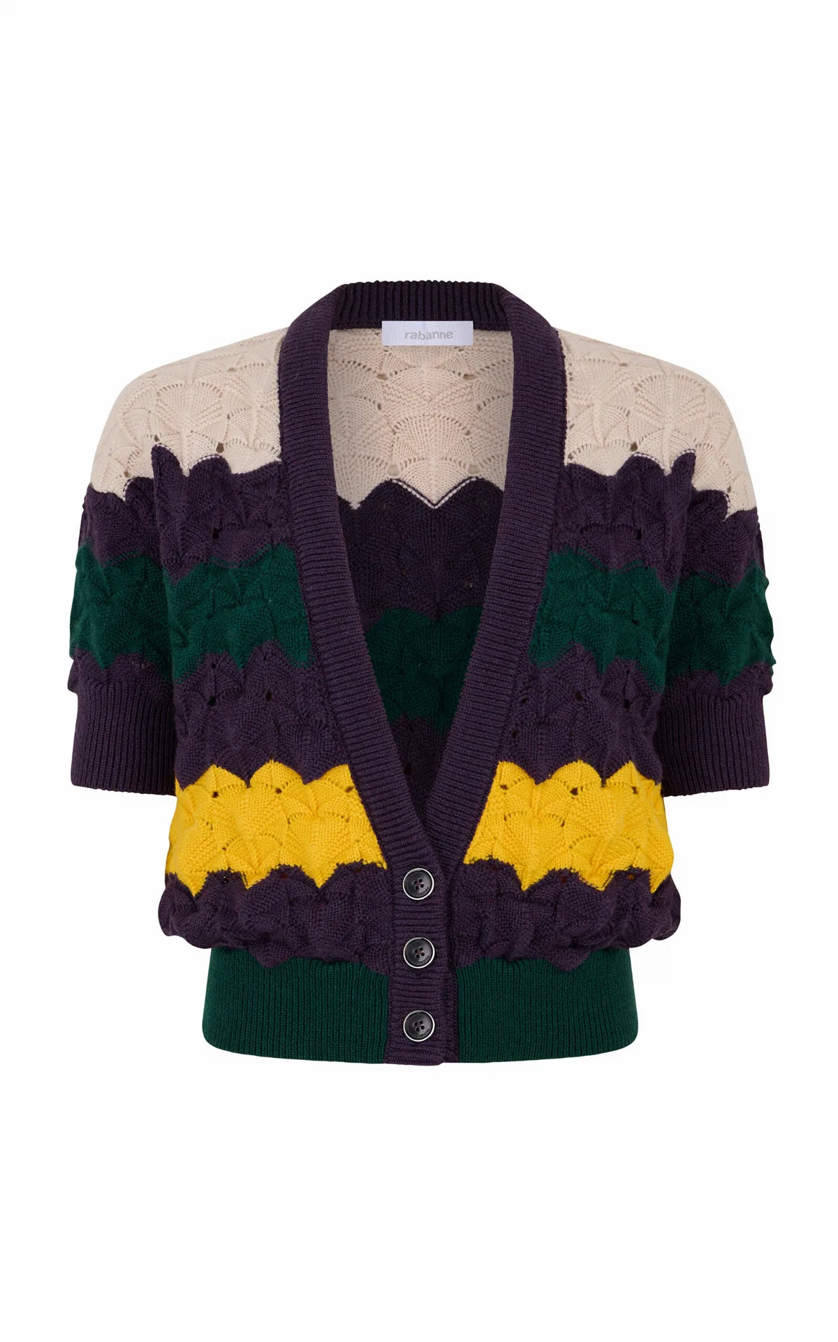 Patterned Merino-Wool Top by Rabanne