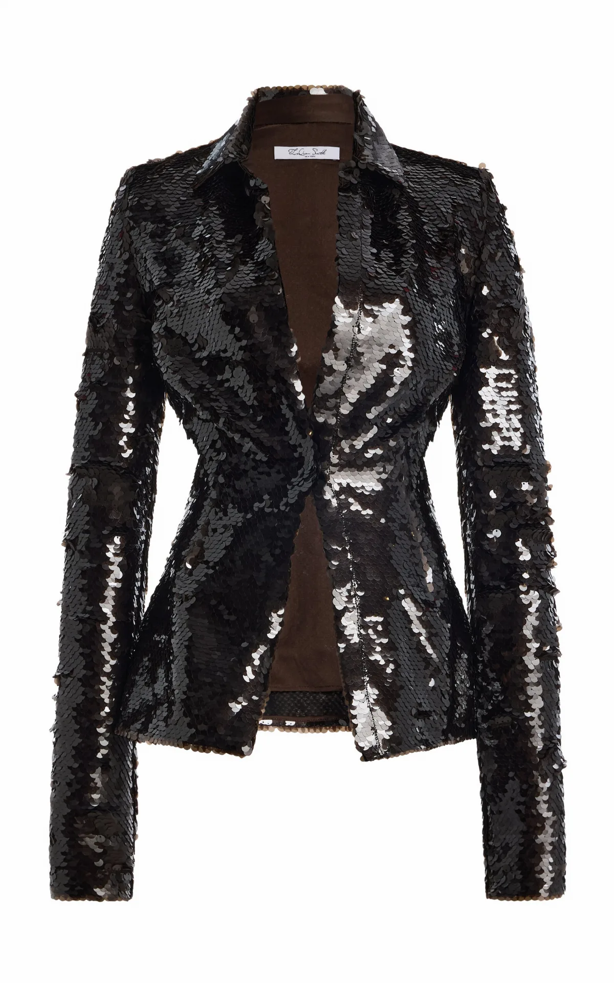 LaQuan Smith Sequined Button-Down Top by Smith