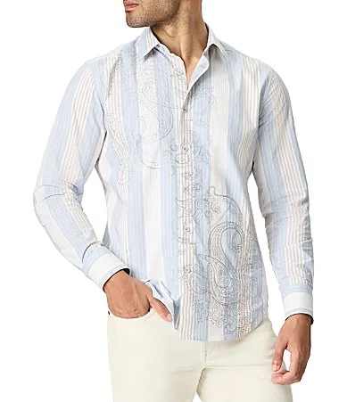 Gladstone Long Sleeve Woven Shirt by Robert Graham