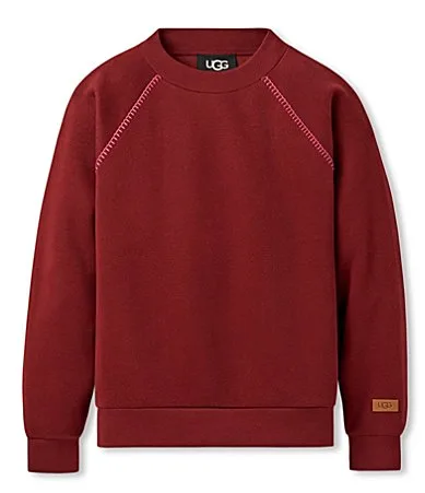 Classic Fleece Crewneck Raglan Sleeve Coordinating Sweatshirt by UGG