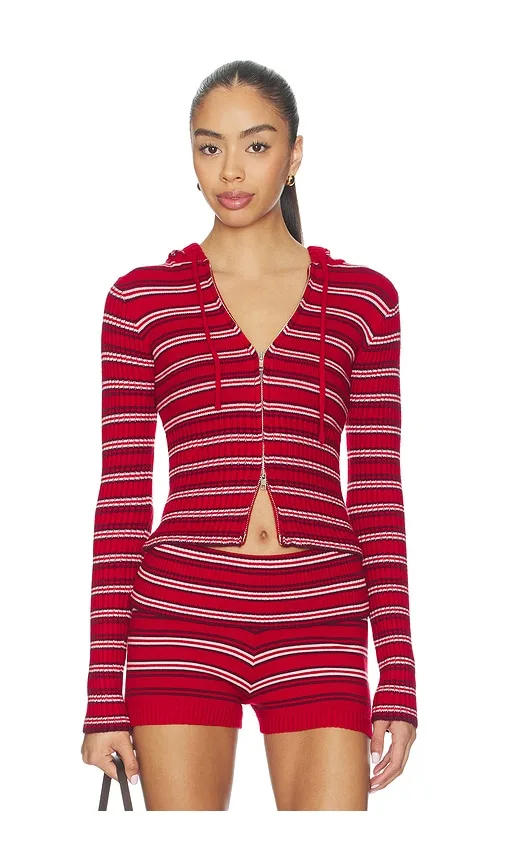 Heritage Cloud Knit Hoodie by Frankies Bikinis