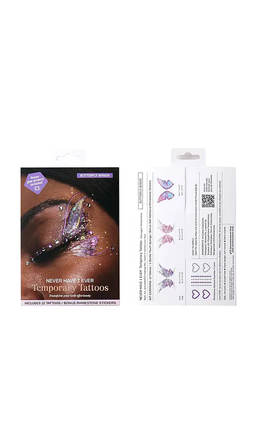 Face Adornments in Butterfly Wings by Never Have I Ever