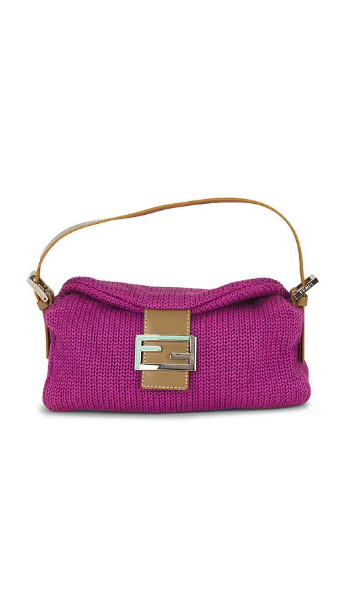 Fendi Knit Baguette Shoulder Bag by Fwrd Renew