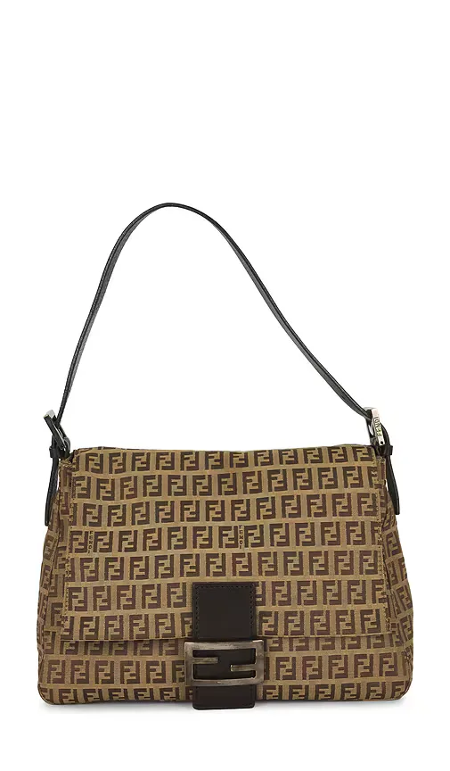 Fendi Zucchino Mama Baguette Shoulder Bag by Fwrd Renew