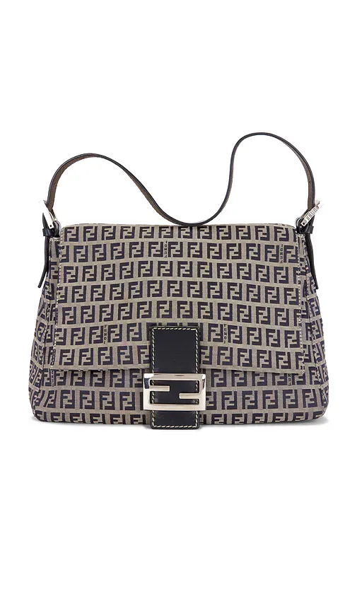 Fendi Zucchino Mama Baguette Shoulder Bag