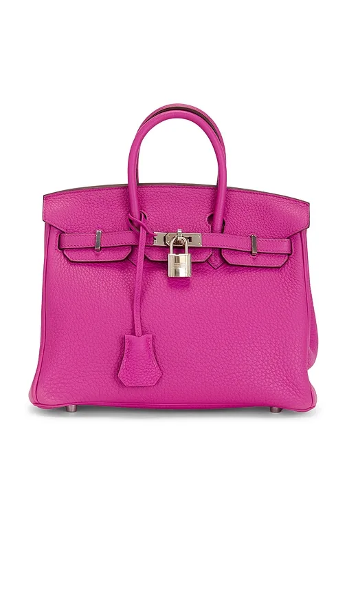 Hermes Taurillon Clemence Birkin 25 Retourne Handbag by Fwrd Renew
