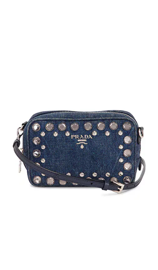 Prada Denim Bijoux Camera Bag by Fwrd Renew