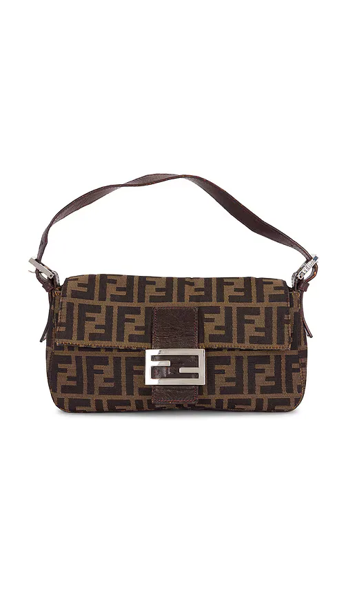 Fendi Zucca Mama Baguette Shoulder Bag by Fwrd Renew