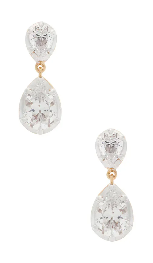 Pear Georgian Cut Earrings
