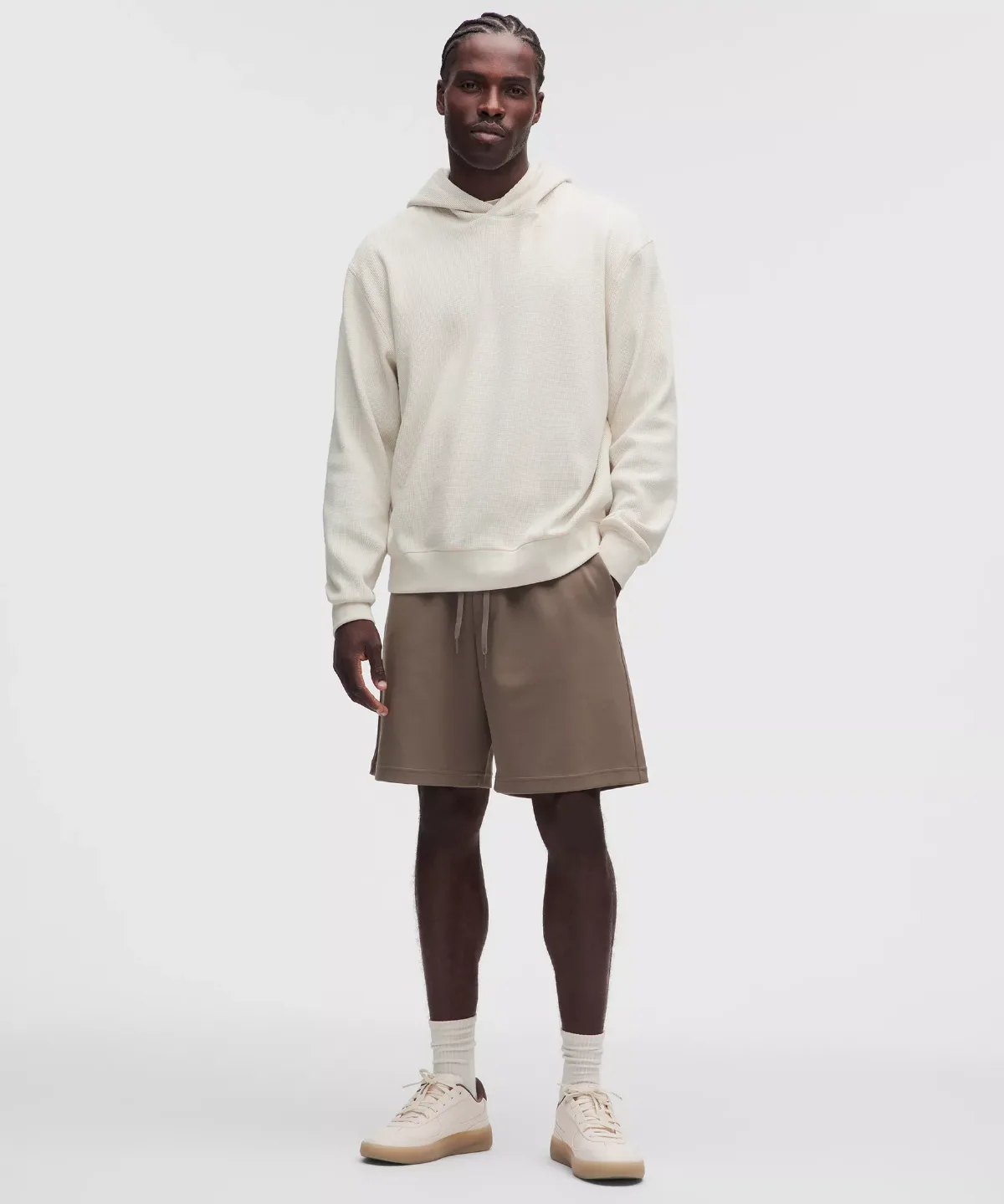 Cotton-Blend Relaxed-Fit Waffle Knit Hoodie by Lululemon
