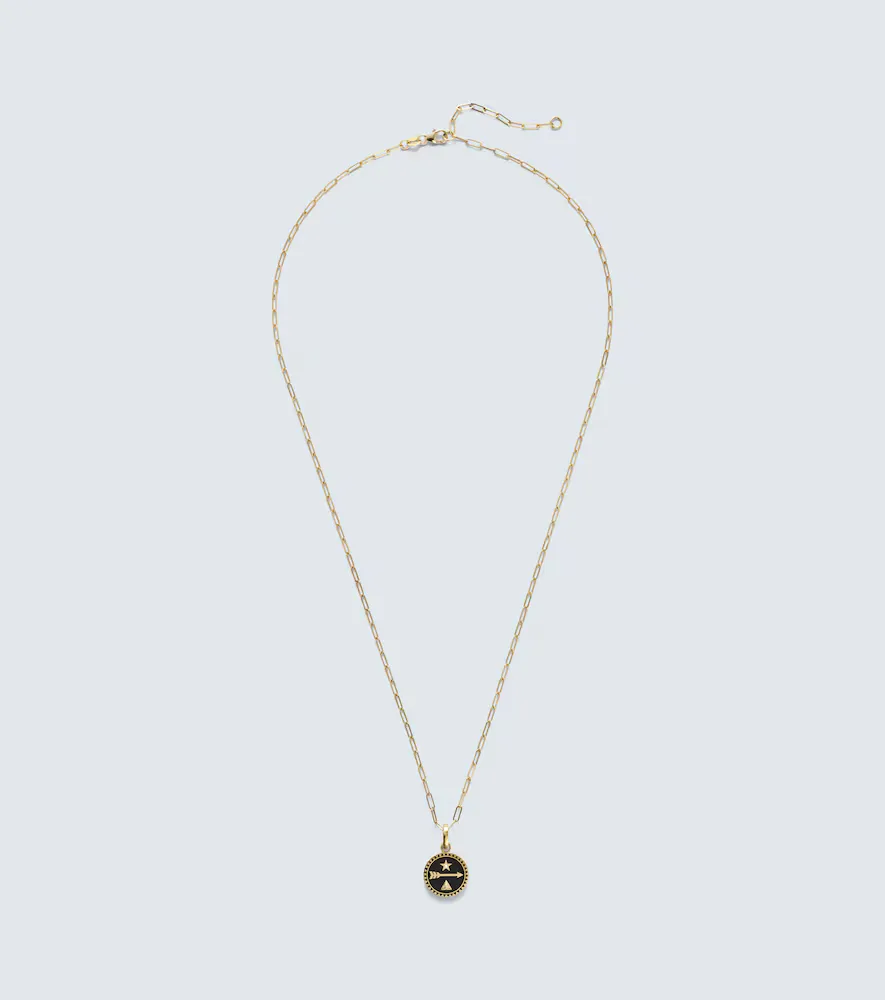 Dream Superfine 18kt Gold and Ceramic Pendant Necklace with Diamonds by Foundrae