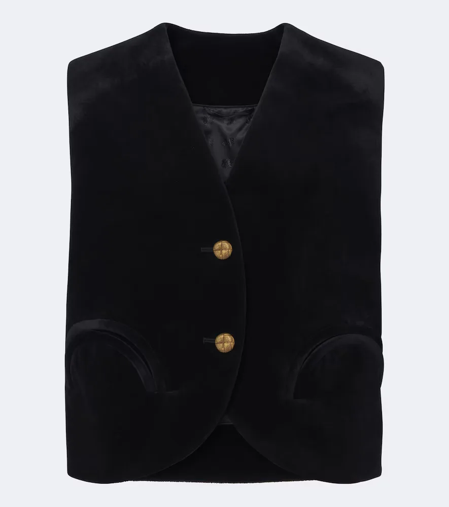 Gliss Cotton Velvet Vest by Blaze Milano