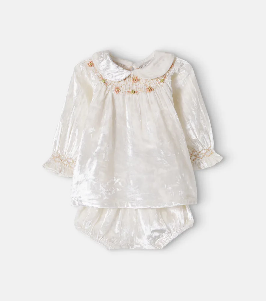 Harriet Chenille Dress and Bloomers Set by bebe