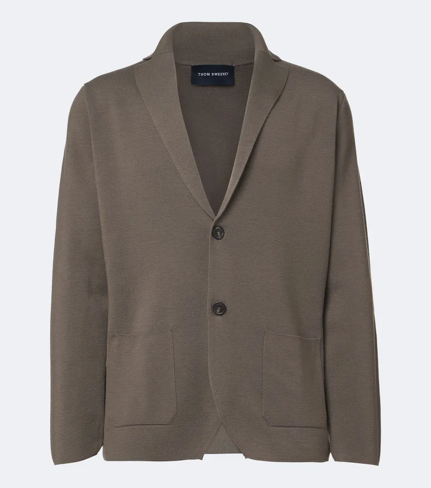 Knitted Wool Blazer by Thom Sweeney