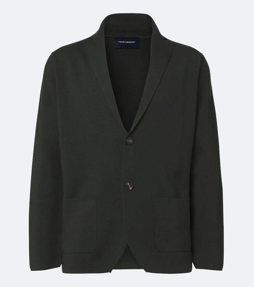 Knitted Wool Blazer by Thom Sweeney