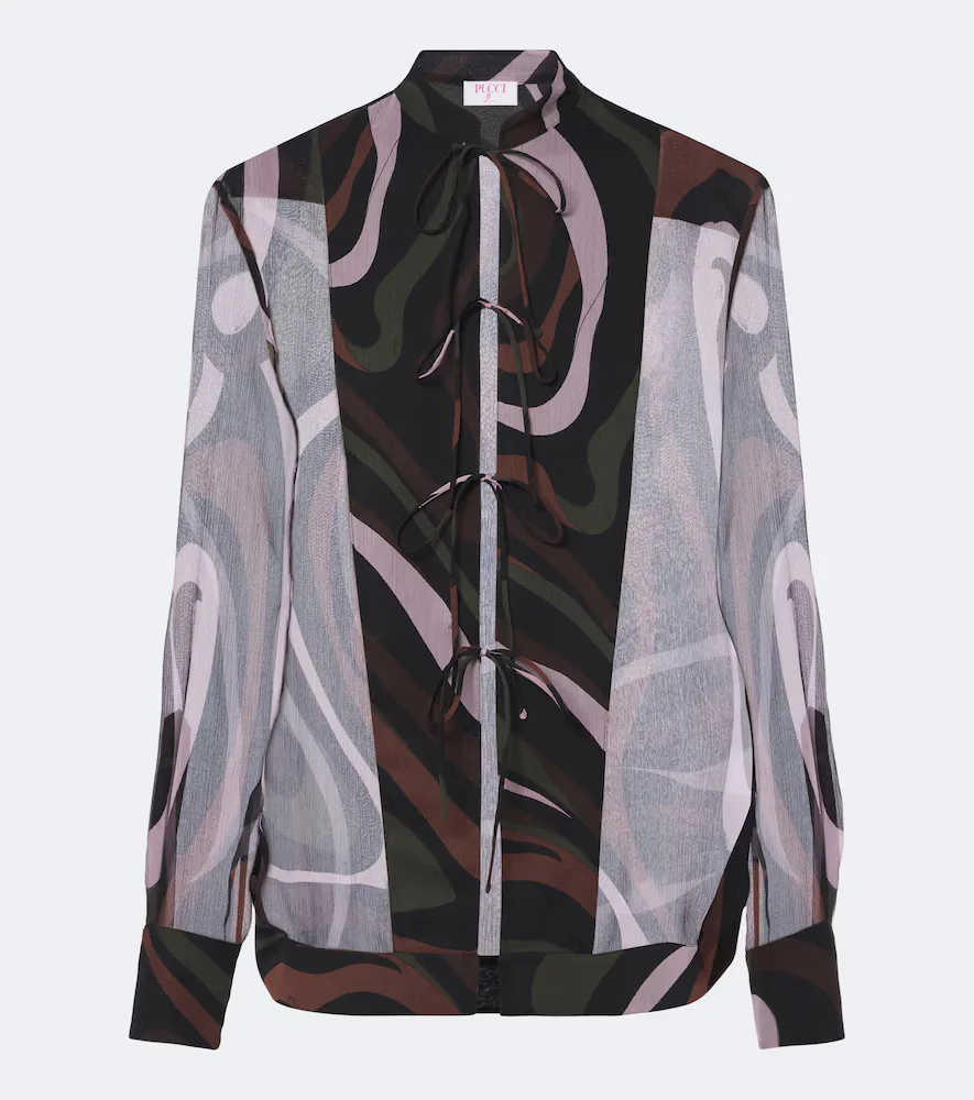 Marmo Silk Shirt by Pucci