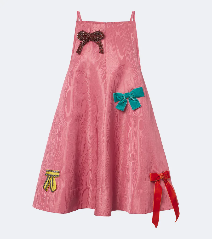 Valentina Embellished Moir Minidress by Alemais