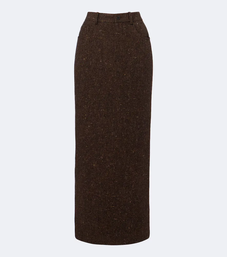 Wool and Cashmere-Blend Tweed Maxi Skirt by Ralph Lauren