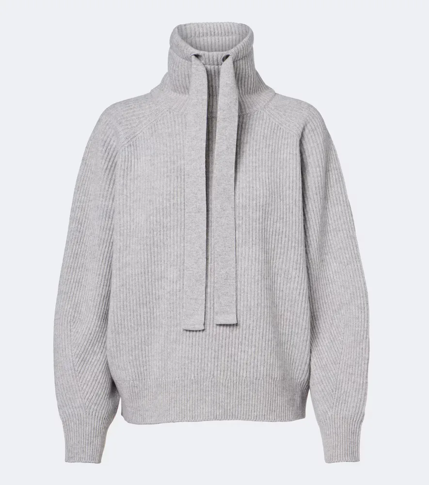 Ribbed-Knit Cashmere Sweater