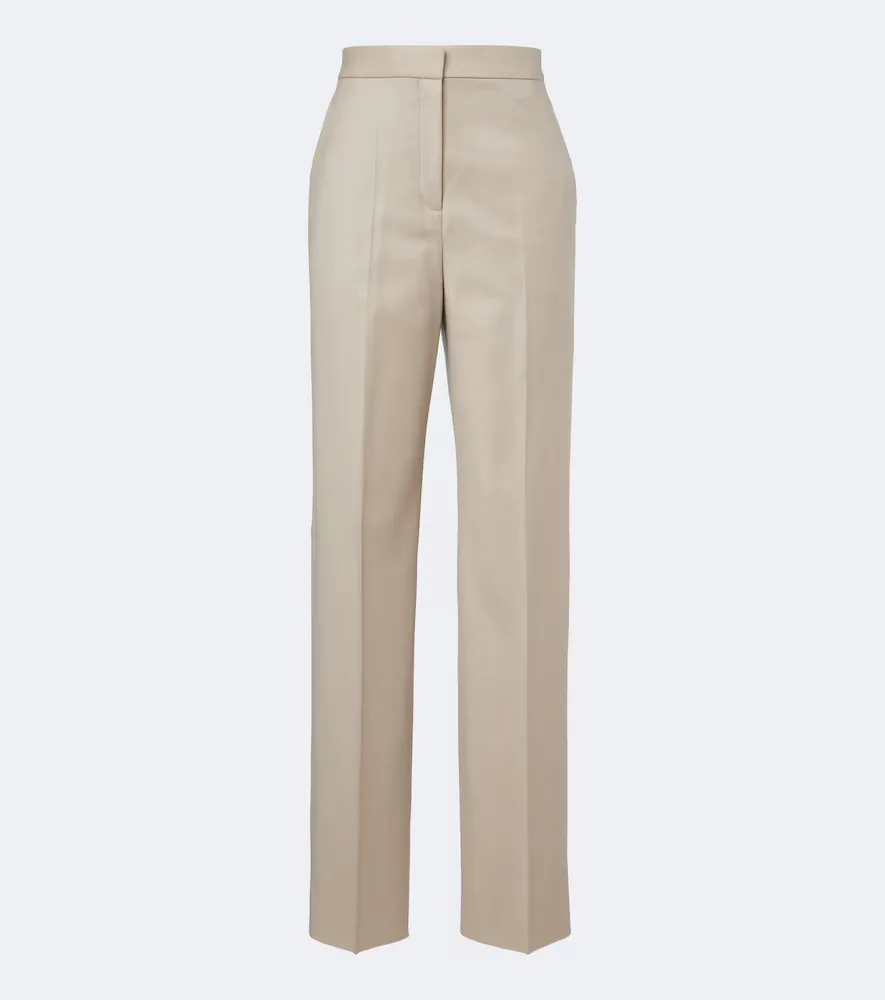 Wool Straight Pants by Agnona