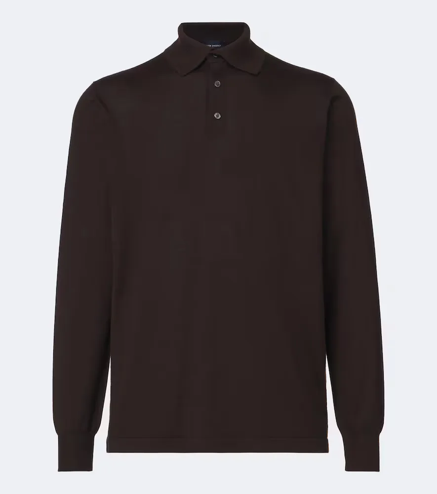 Cashmere and Silk Polo Sweater by Thom Sweeney
