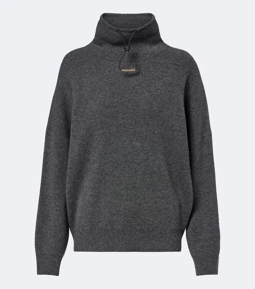 Wool, Silk, and Cashmere Turtleneck Sweater