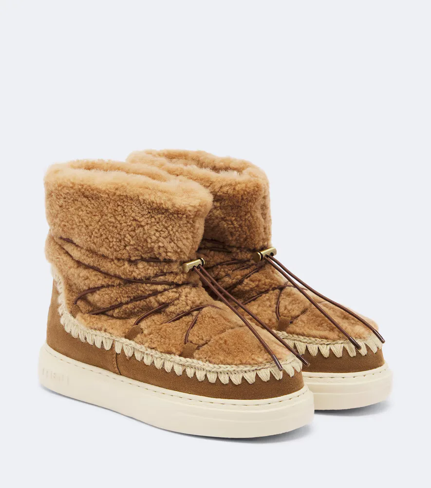 Sneaker Bold Shearling Ankle Boots by Mou