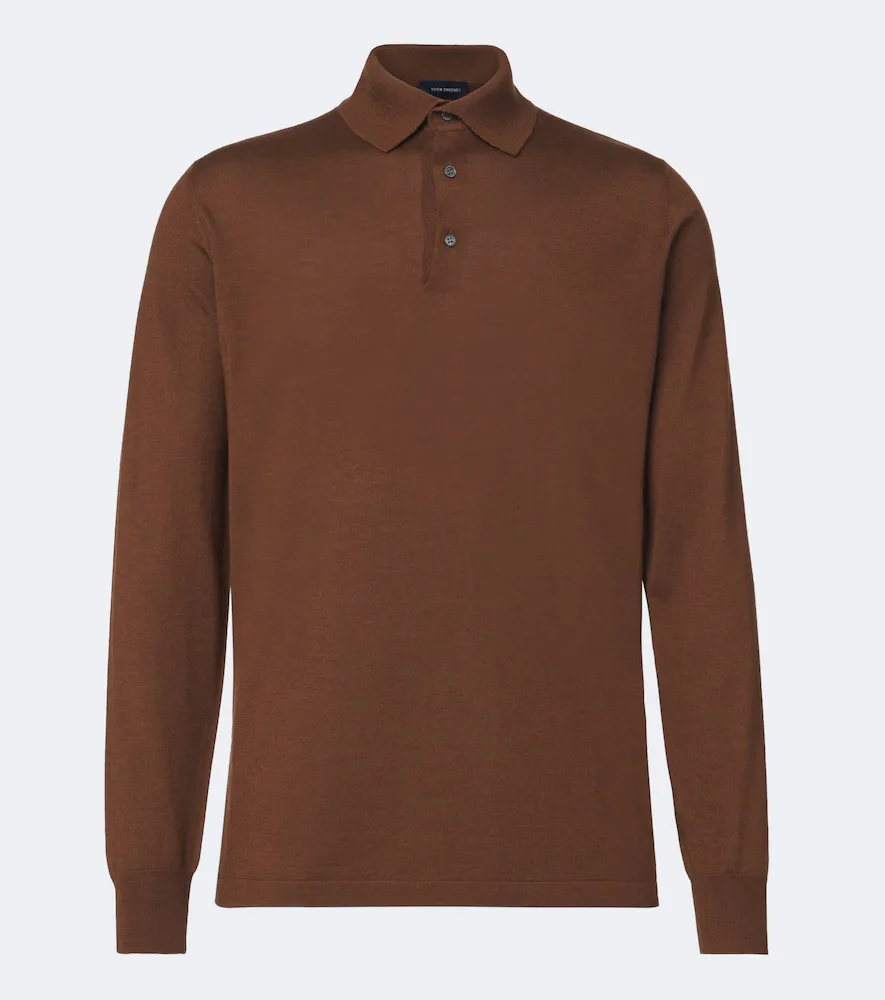 Cashmere and Silk Polo Sweater by Thom Sweeney