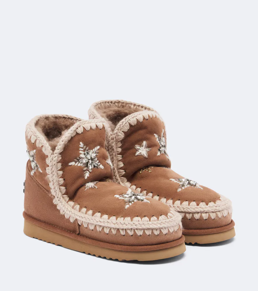 18 Embellished Suede Ankle Boots by Mou