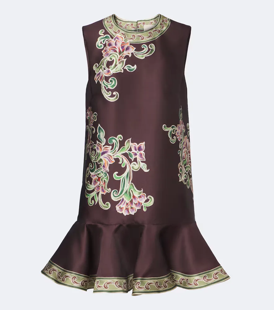 Josie Floral Ruffled Minidress by Alemais