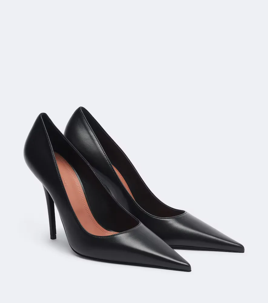 Barbara Leather Pumps by Amina Muaddi