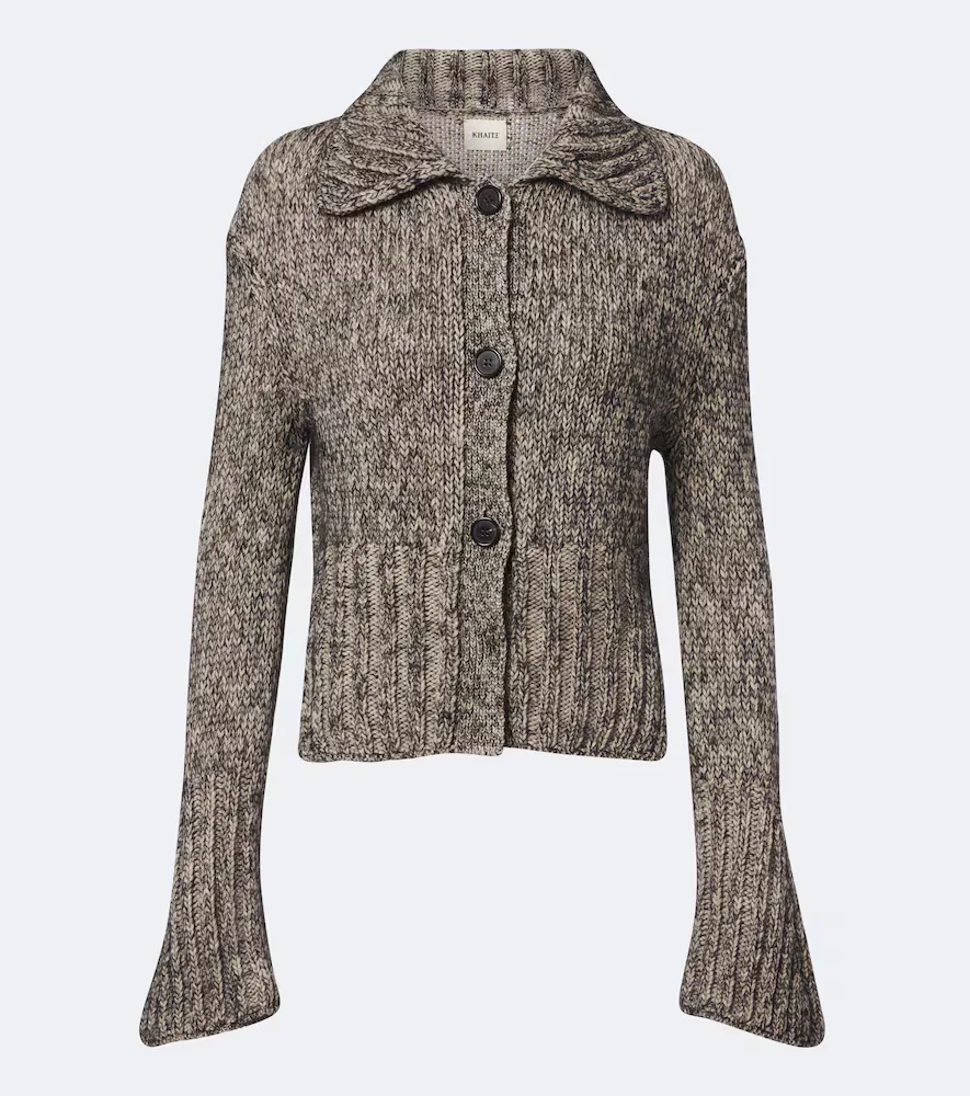 Takeo Cashmere, Mohair, and Silk Cardigan by Khaite