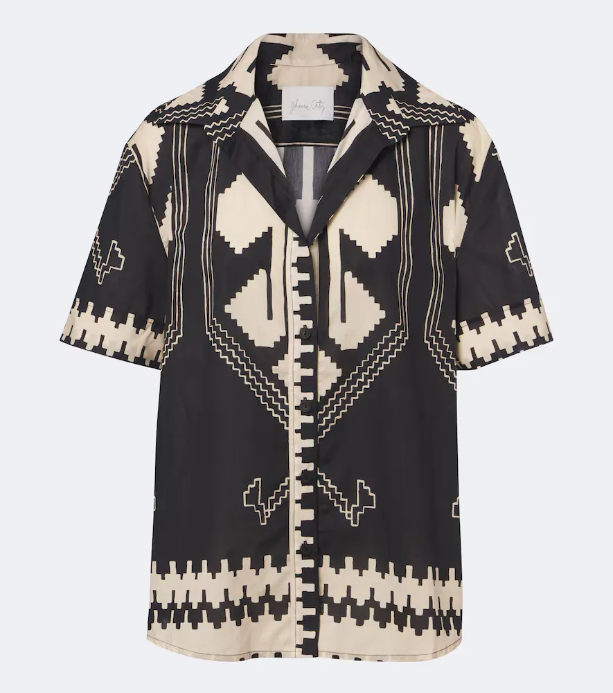 Printed Cotton Shirt by Johanna Ortiz