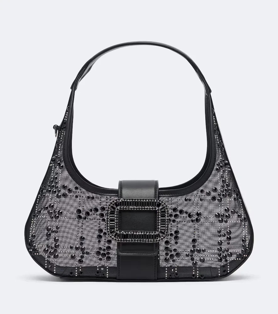 Pilgrim Mini Embellished Top-Handle Bag by Roger Vivier