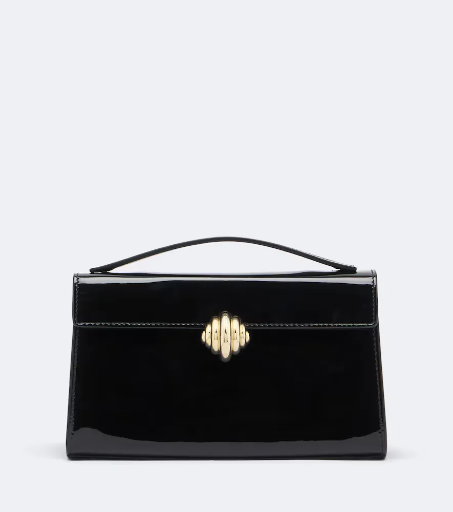 Alex Patent Leather Top-Handle Bag by Aquazzura