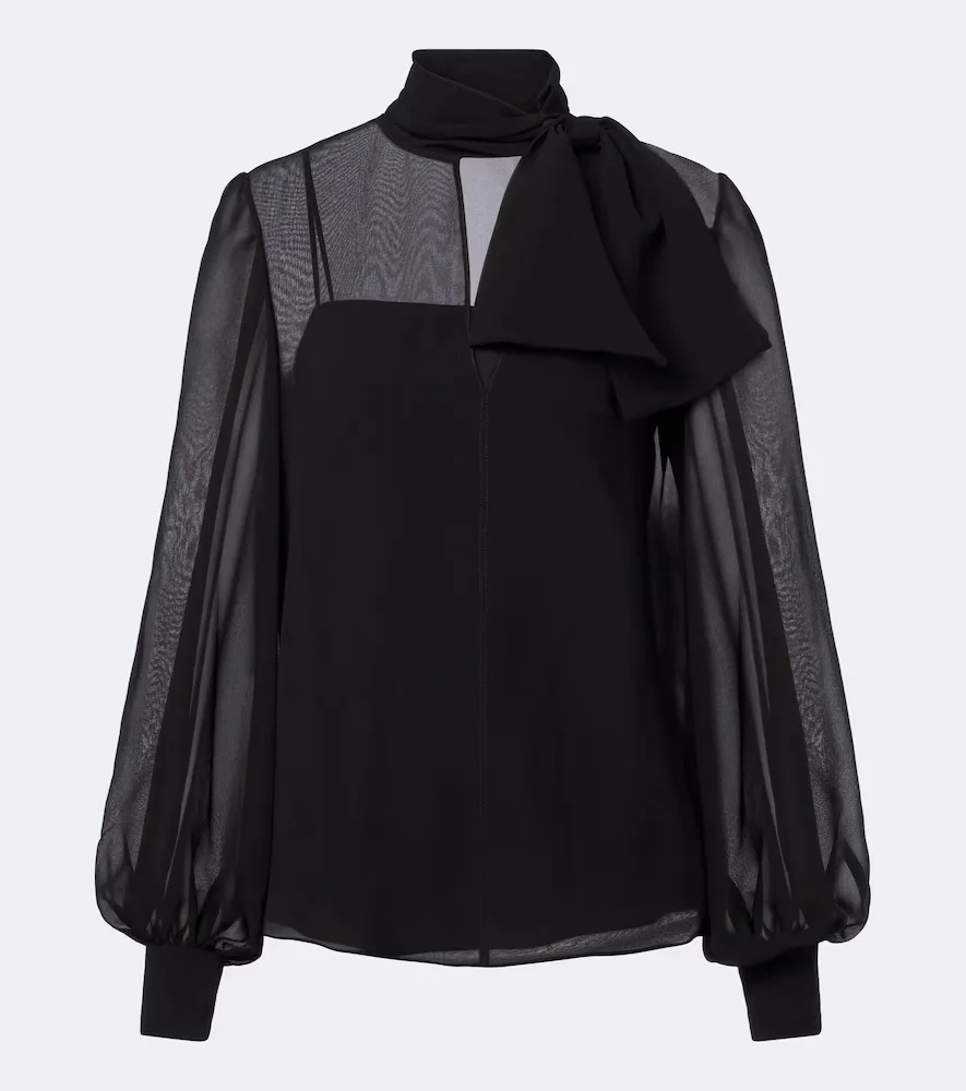 Silk-Blend Chiffon Blouse by Valentino Garavani