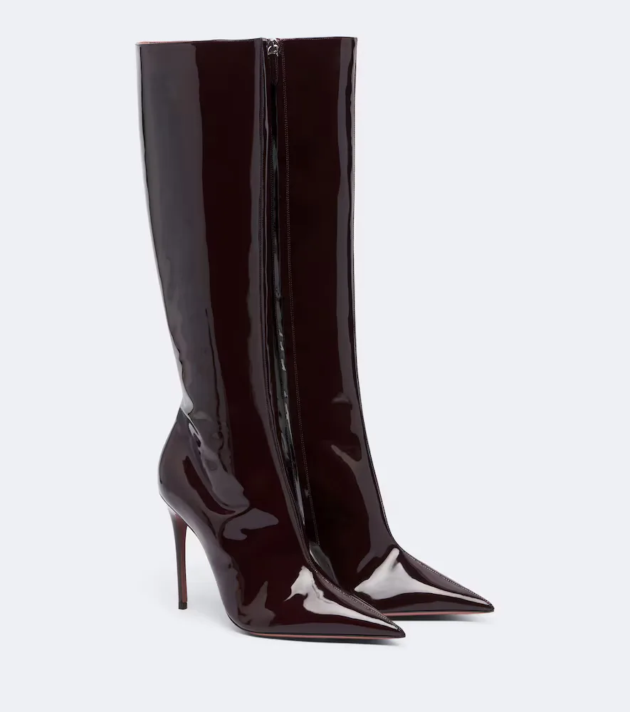Vera Patent Leather Knee-High Boots by Paris Texas